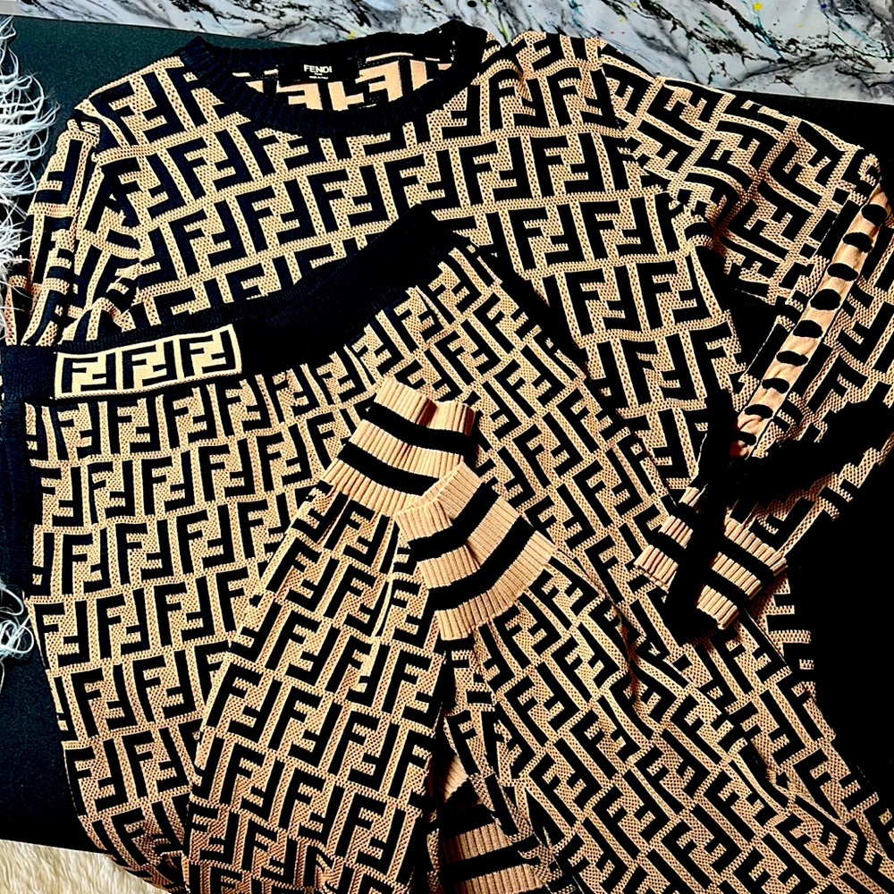 Fendi sweater and sweater leggings